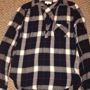 Napean Sea Rd plaid one pocket top